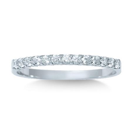 10K 0.20CTW Diamond Band- 13 Stone