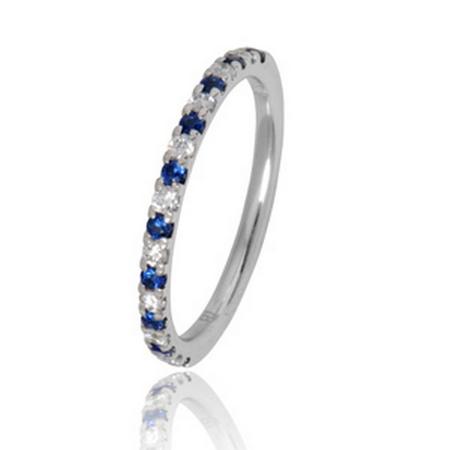 Sapphire and Diamond Band 