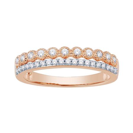 Two Row Diamond Fashion Ring