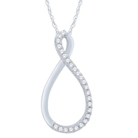 Diamond Ribbon Pendant 