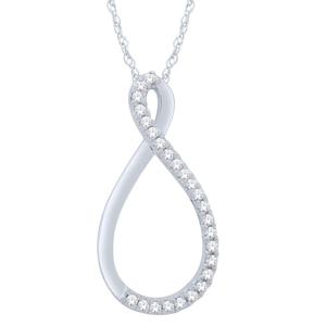 Diamond Ribbon Pendant 