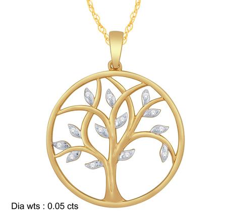 Tree of Life Diamond Pendant 