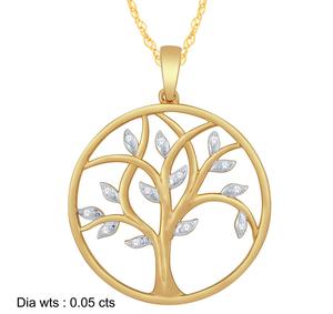 Tree of Life Diamond Pendant 