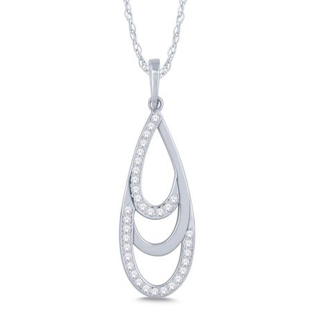 Triple Tier Diamond Pendant 