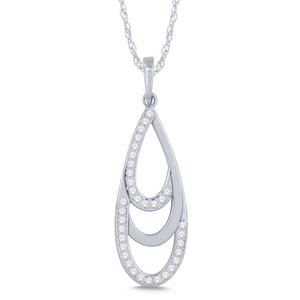 Triple Tier Diamond Pendant 