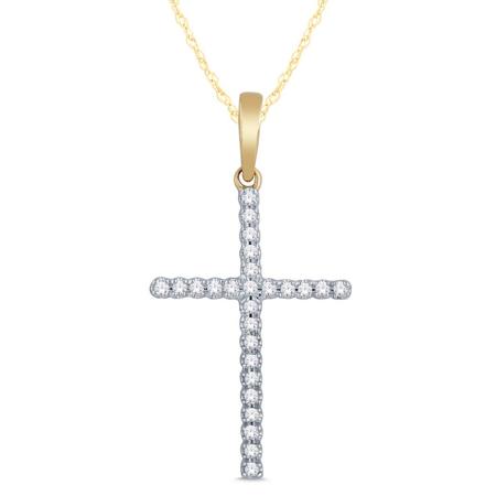 Diamond Cross Pendant 