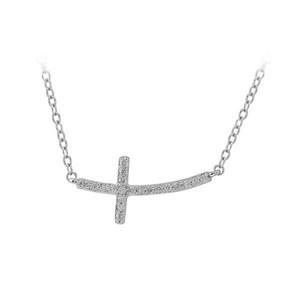 Sideways Diamond Necklace 