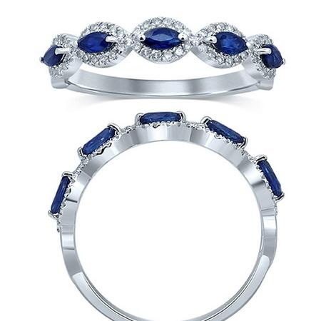 Sapphire and Diamond Fashion Ring