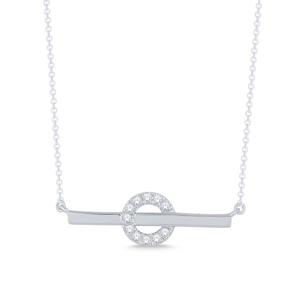 Bar-Through-Circle Pendant