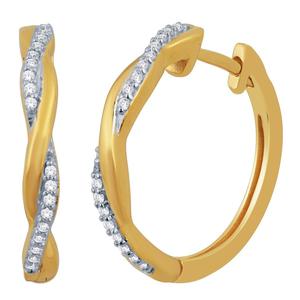 Diamond Twist Hoops 