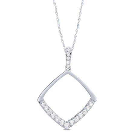 Cushion Shaped Diamond Pendant 