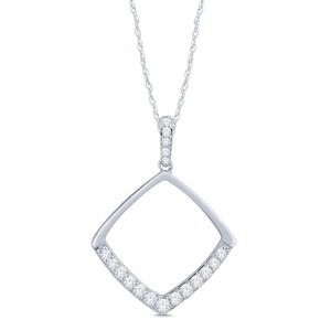 Cushion Shaped Diamond Pendant 