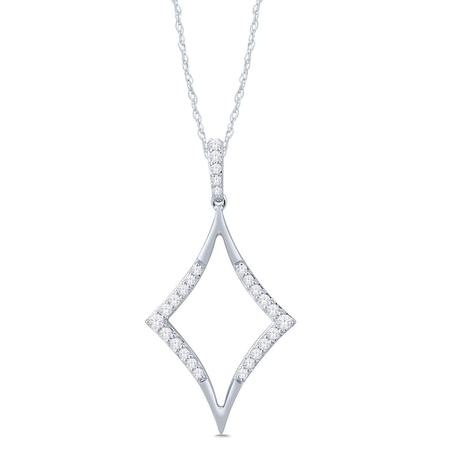 Kite Shaped Diamond Pendant 