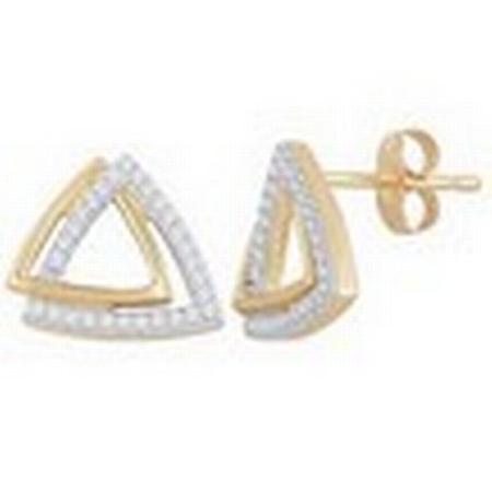 Triangular Diamond Earrings