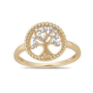 Tree of Life Diamond Ring