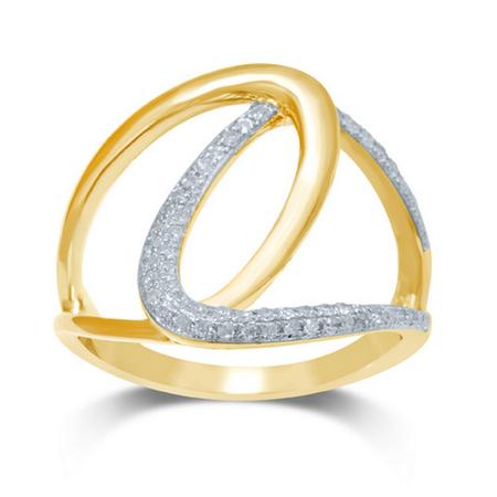 Double Loop Diamond Ring