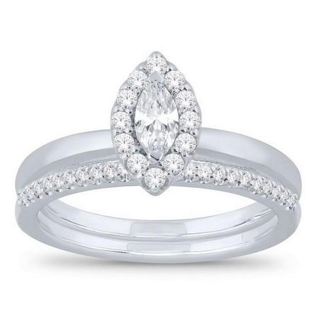 Marquise Shaped Bridal Set 