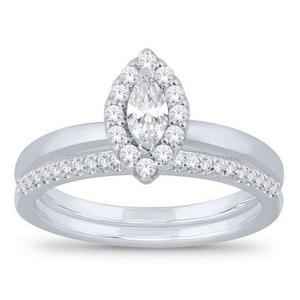 Marquise Shaped Bridal Set 