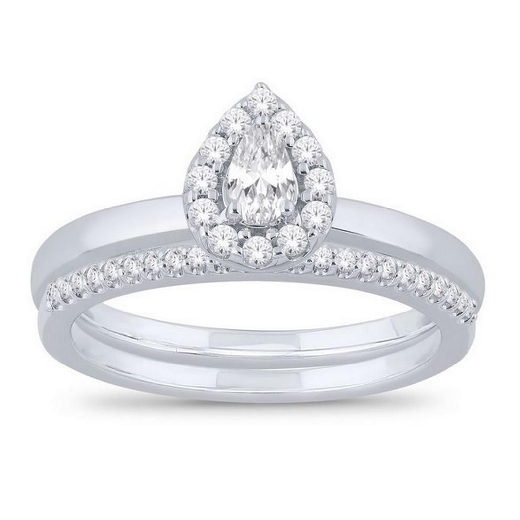 Pear Shaped Bridal Set Oakmont Jewelry