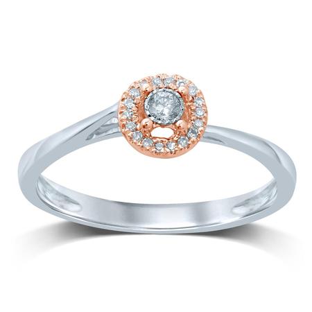Diamond Halo Promise Ring