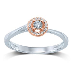 Diamond Halo Promise Ring