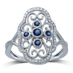 Vintage Style Gemstone Ring 