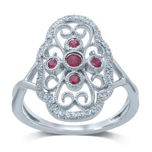 Vintage Style Gemstone Ring 