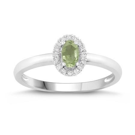 Oval Shaped Birthstone Ring- Peridot