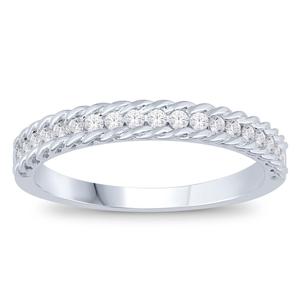 14K 0.25CTW Diamond Band- Knotted